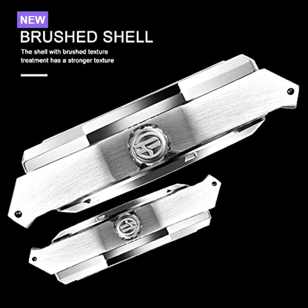 Mechanical Automatic Skeleton Watch Stainless Ste… - image 4